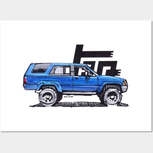 1st Gen 4Runner TRD - Royal Blue Posters and Art